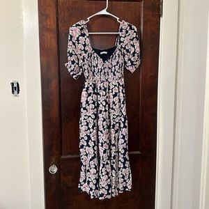 Abercrombie & Fitch Navy Pink Floral Dress size small